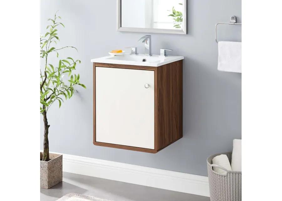 Transmit 18" Wall-Mount Bathroom Vanity