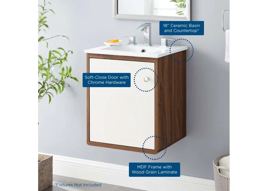 Transmit 18" Wall-Mount Bathroom Vanity