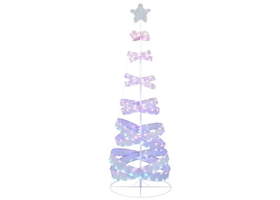 7 Feet Outdoor Spiral Christmas Tree for Party  Xmas New Year Decoration