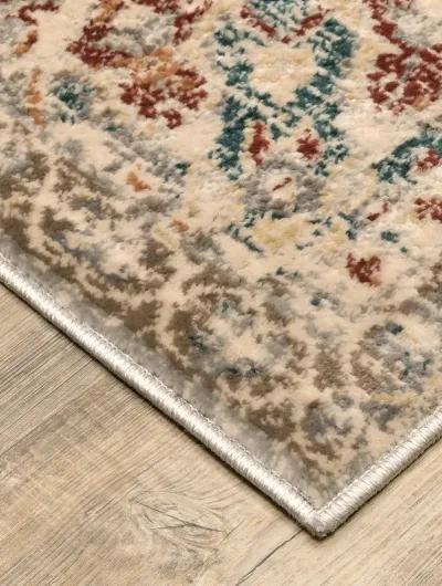 Juliette 3'10" x 5'5" Grey/Beige Rug