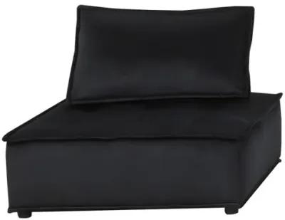 Anna Black Velvet 4Seater Modular Sofa