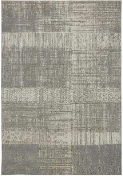 Aura 3736F 3'11" x 6' Gray/Ivory Rug