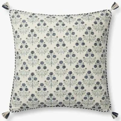 PLL0114 Blue/Multi 22''x22'' Poly Pillow