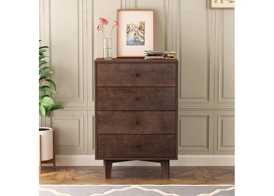 Solid Wood spray-painted drawer dresser bar, buffet tableware cabinet lockers buffet server console table lockers, retro round handle, applicable to the dining room, living room, kitchen corridor auburn