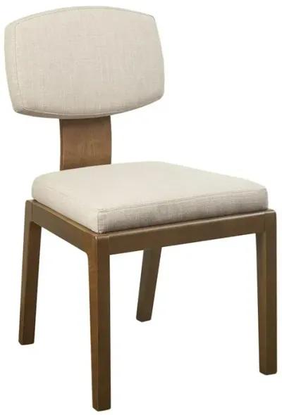 Belen Kox Armless Upholstered Dining Chair Set of 2, Tan, 20x23x34, Belen Kox