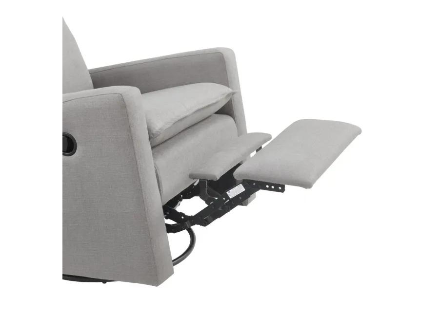 Oxford Baby Uptown Swivel Rocker / Recliner Gray