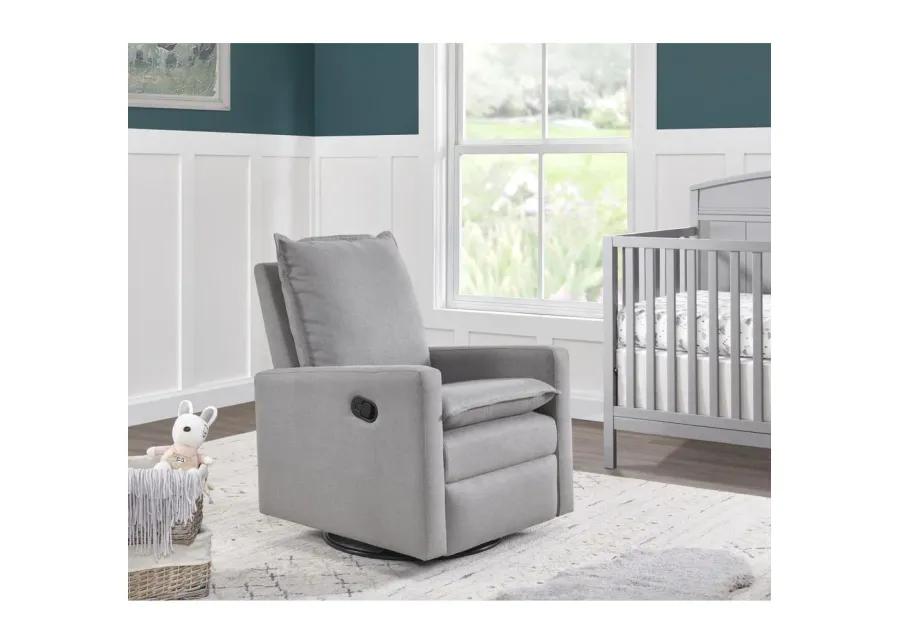 Oxford Baby Uptown Swivel Rocker / Recliner Gray