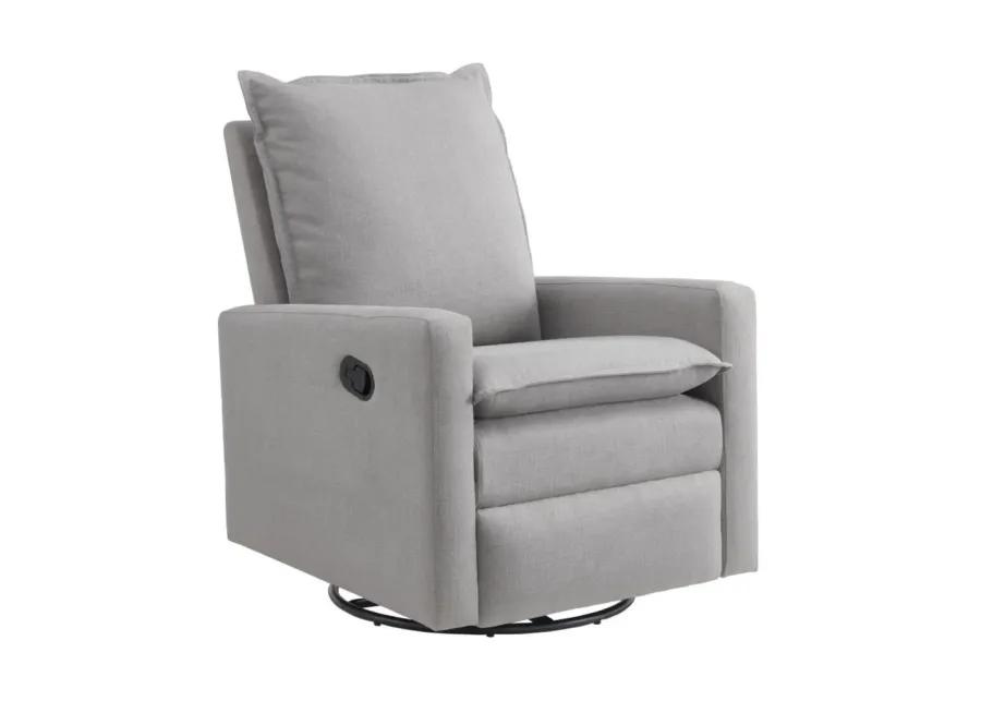 Oxford Baby Uptown Swivel Rocker / Recliner Gray