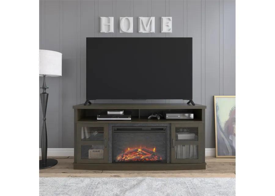 Ayden Park Fireplace Space Heater TV Stand for TVs up to 65"