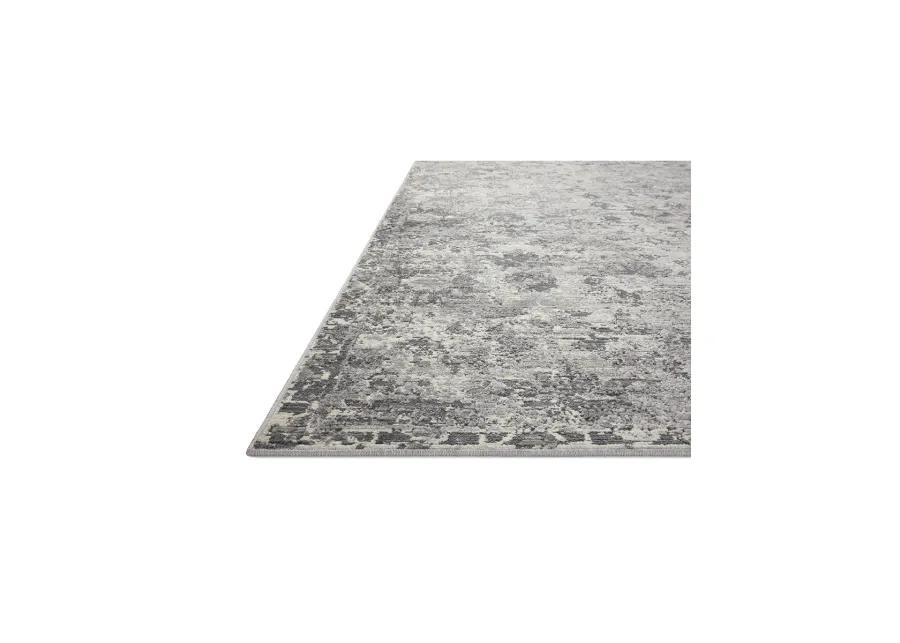 Indra INA04 Charcoal/Silver 6'3" x 9' Rug