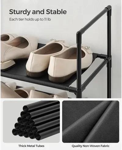 10-Tier Adjustable Shoe Rack for Efficient Storage and Organization