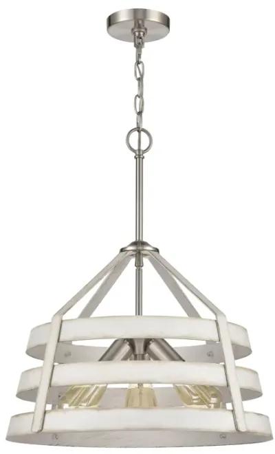 Brigantine 18'' Wide 3-Light White Chandelier