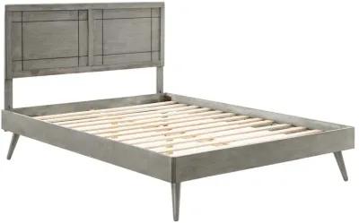 Modway - Marlee King Wood Platform Bed with Splayed Legs