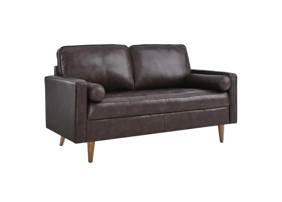 Valour Leather Loveseat