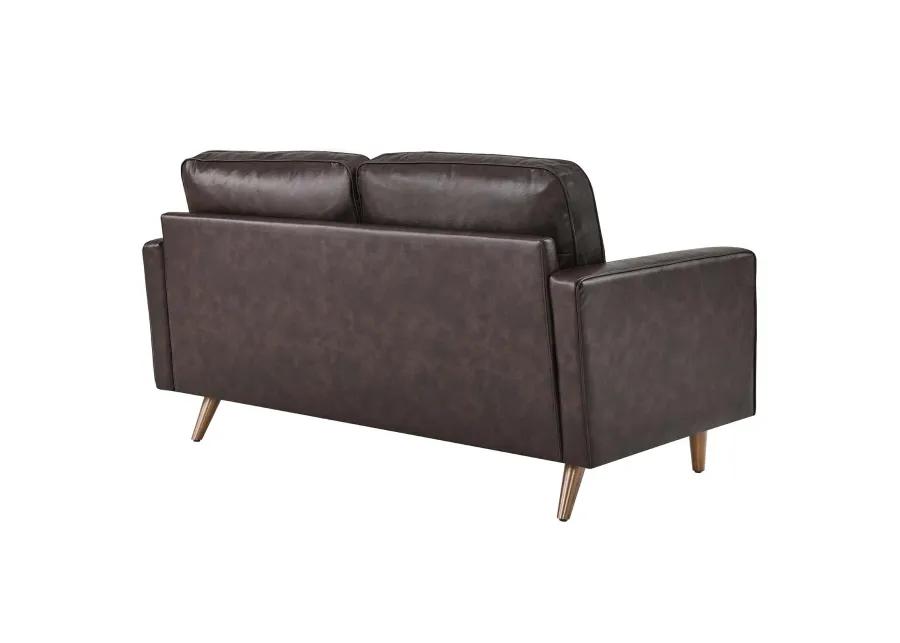 Valour Leather Loveseat