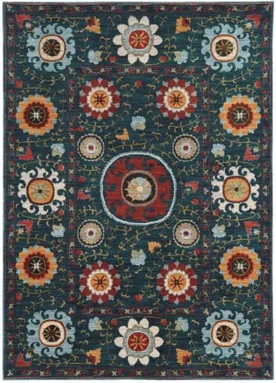 Sedona 3'10" x 5'5" Blue Rug