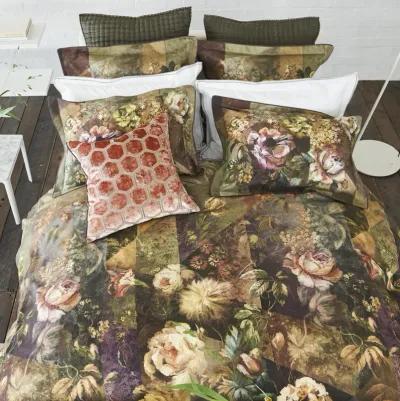 Minakari Rosewood Queen Duvet Cover