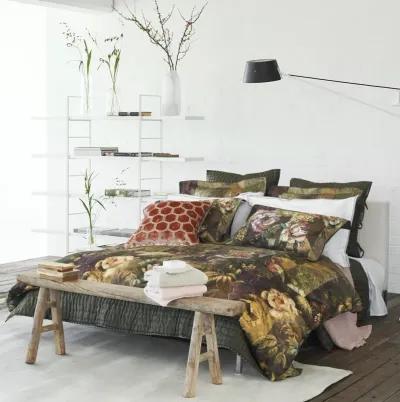 Minakari Rosewood Queen Duvet Cover