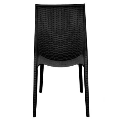 LeisureMod Kent Outdoor Patio Plastic Dining Chair