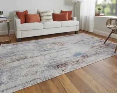 Cadiz 3903F Gray/Red/Blue 3'1" x 5' Rug