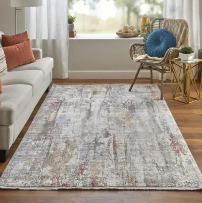 Cadiz 3903F Gray/Red/Blue 3'1" x 5' Rug