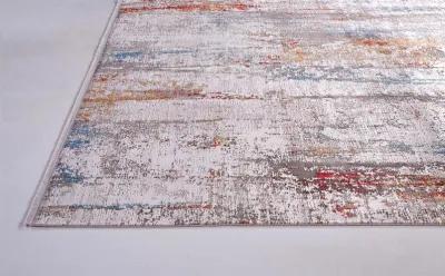 Cadiz 3903F Gray/Red/Blue 3'1" x 5' Rug