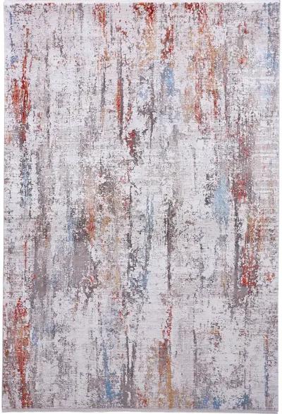 Cadiz 3903F Gray/Red/Blue 3'1" x 5' Rug