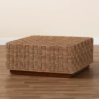 Bali & Pari Karina Bohemian Natural Seagrass Coffee Table