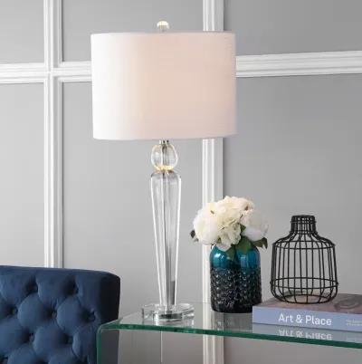 Elizabeth 28.5" Crystal LED Table Lamp, Clear