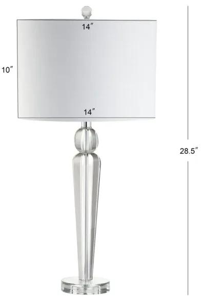 Elizabeth 28.5" Crystal LED Table Lamp, Clear