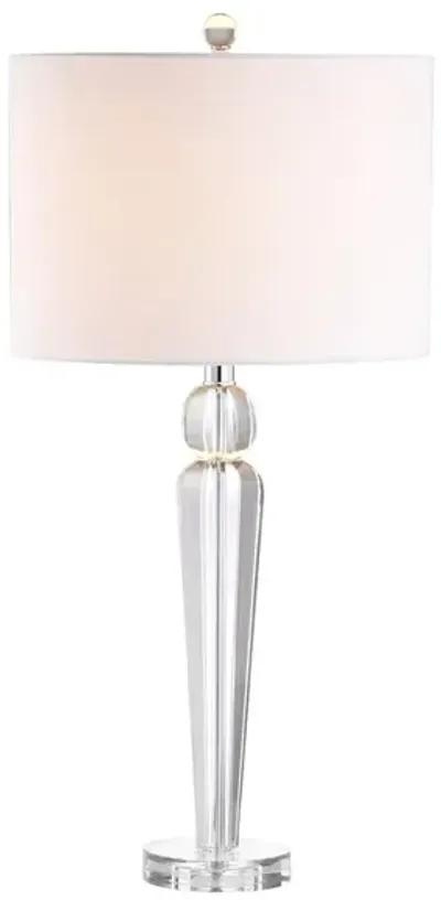 Elizabeth 28.5" Crystal LED Table Lamp, Clear