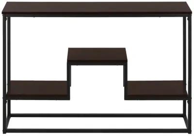 Monarch Specialties I 3582 Accent Table, Console, Entryway, Narrow, Sofa, Living Room, Bedroom, Metal, Laminate, Brown, Black, Contemporary, Modern