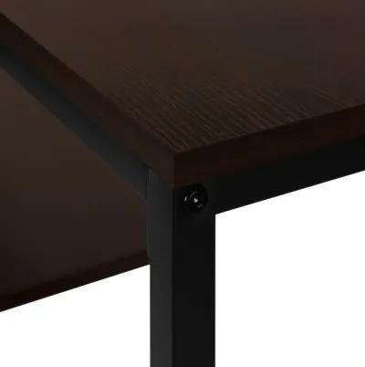 Monarch Specialties I 3582 Accent Table, Console, Entryway, Narrow, Sofa, Living Room, Bedroom, Metal, Laminate, Brown, Black, Contemporary, Modern