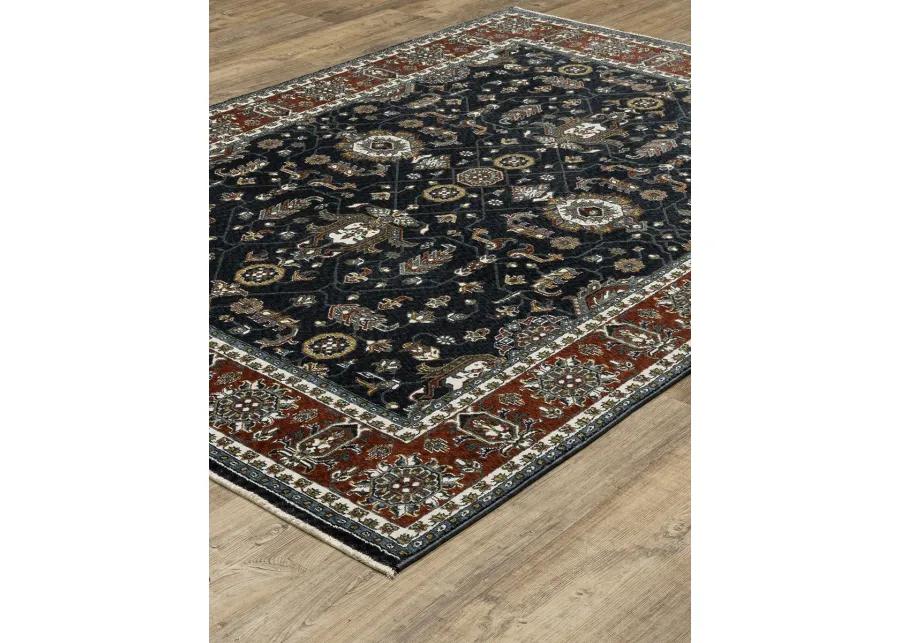 Vivian 3'10" x 5'5" Navy Rug