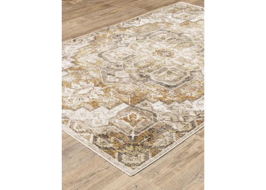 Maharaja 5'3" x 7'6" Gold Rug