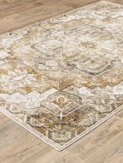 Maharaja 5'3" x 7'6" Gold Rug