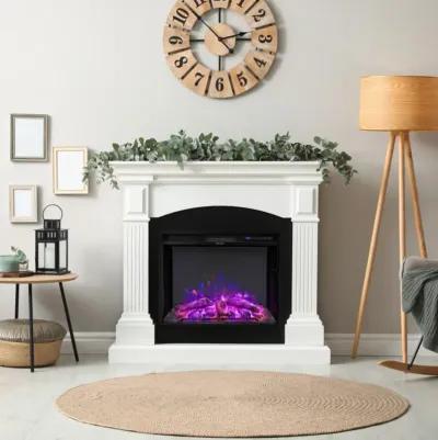 Hivvago 26 Inch Recessed Electric Fireplace with Adjustable Flame Brightness