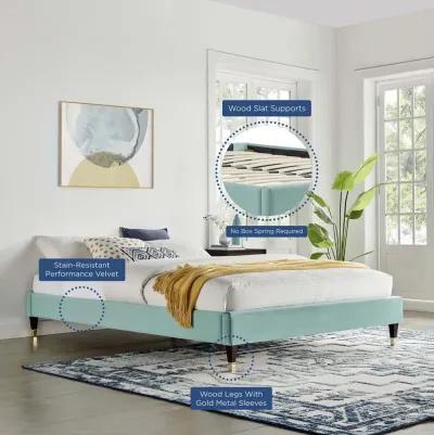 Modway - Harlow Full Performance Velvet Platform Bed Frame