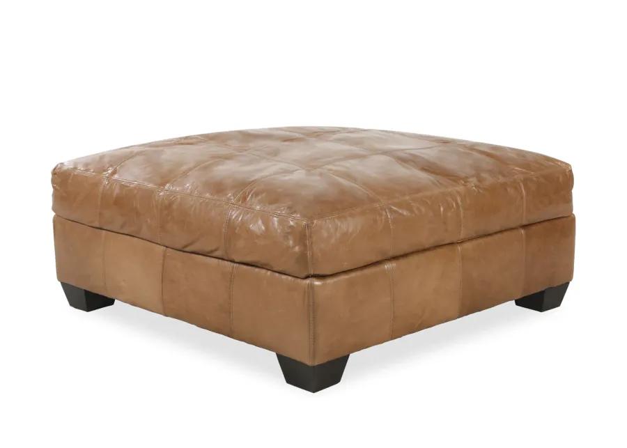 Riley Leather Ottoman