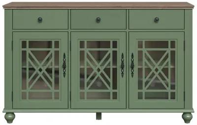 FESTIVO 55" Vintage Style Kitchen Buffet Sideboard Cabinet w/ Drawers