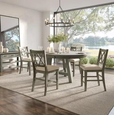 Jofran Solid Wood Five Piece Counter Height Dining Table Set