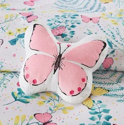 Gracie Mills Ysolde Butterfly Dreams 4-Piece Comforter Set for Kids