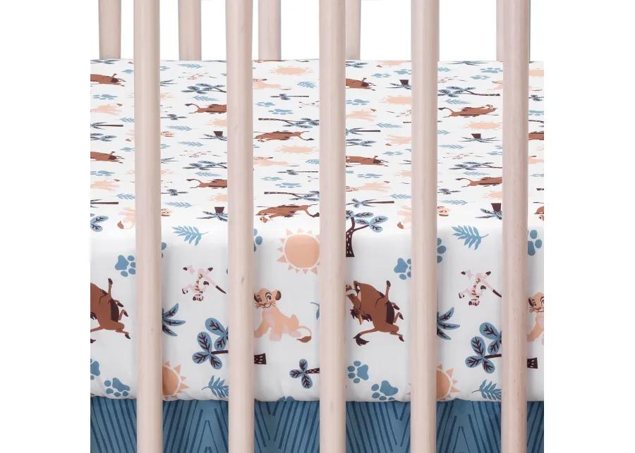 Disney Baby Lion King Adventure Blue 3-Piece Crib Bedding Set by Lambs & Ivy