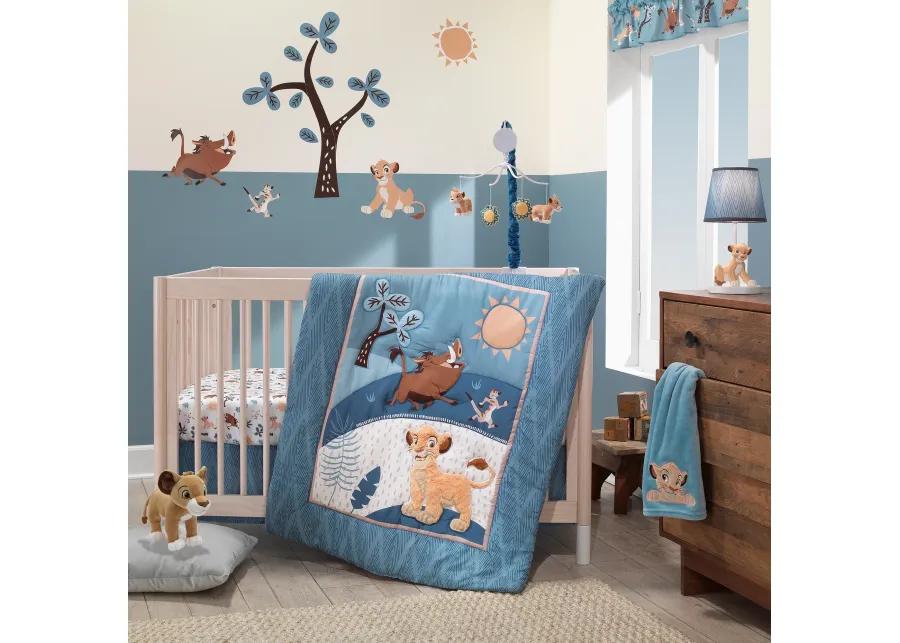 Disney Baby Lion King Adventure Blue 3-Piece Crib Bedding Set by Lambs & Ivy