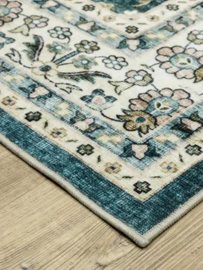 Sumter 3'6" x 5'6" Teal Rug