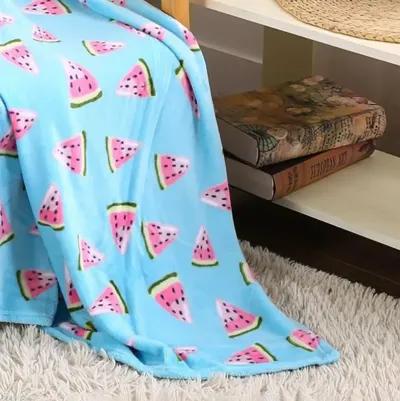 Plazatex Holiday Watermelon Design Micro Plush Throw Blanket - 50x60" Multicolor