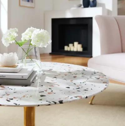 Lippa 28" Round Terrazzo Coffee Table