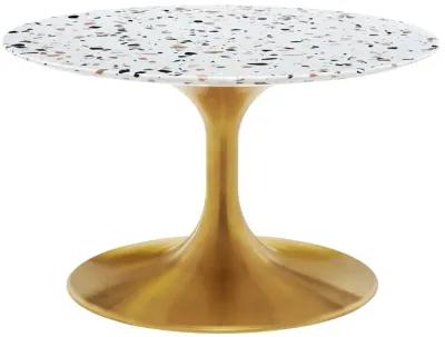 Lippa 28" Round Terrazzo Coffee Table