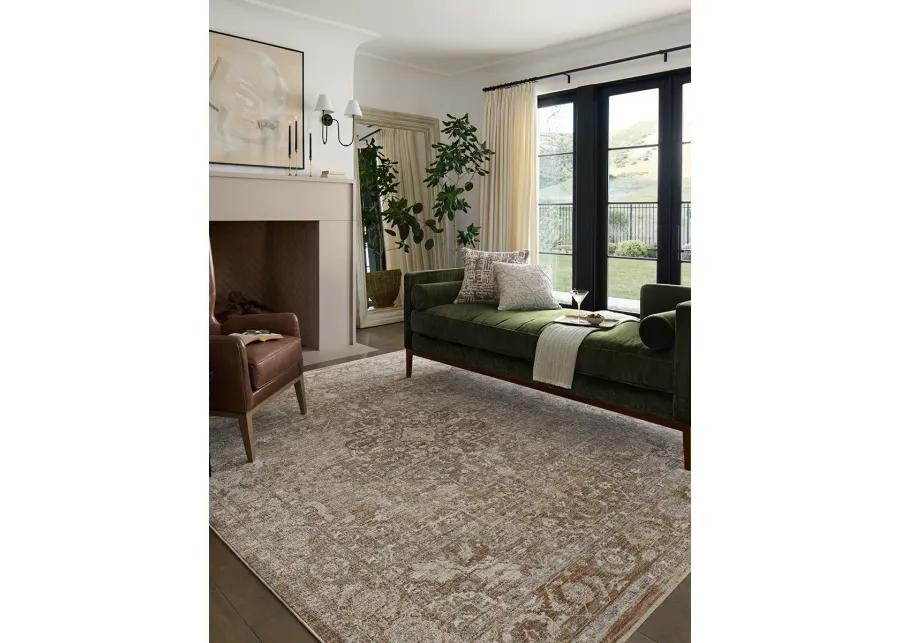 II Tabitha Natural/Clay 6'7" x 9'2" Area Rug by Loloi II