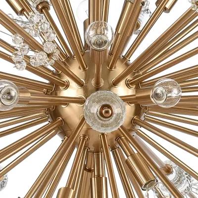 Starburst 48'' Wide 29-Light Gold Chandelier